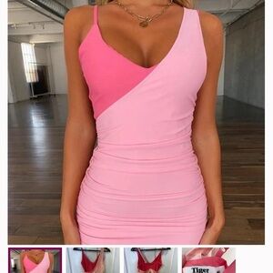 Tiger Mist Maxi Dress Short Cotton Pink Sleeveless Dress Brand New With Tags 50%